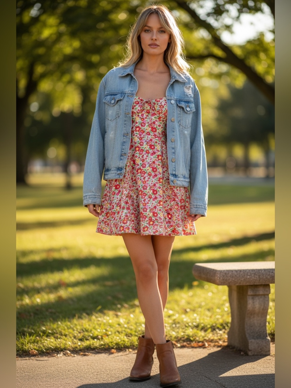 For Love And Lemons Pink Floral Casual DressAq